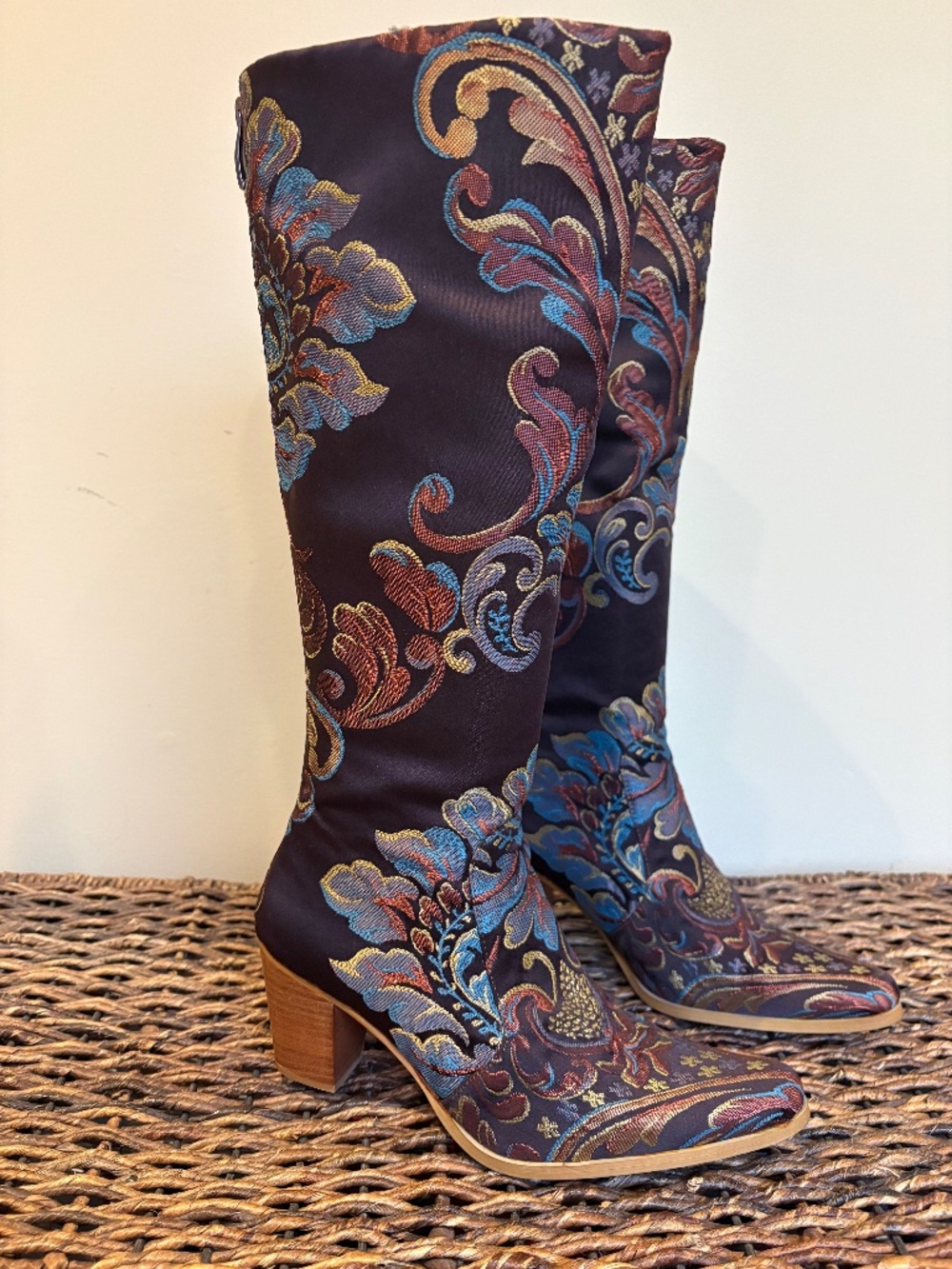 Rockwell Tharp Passion Ranch Brocade Knee-High Boots – US 6.5–7 / EU 37